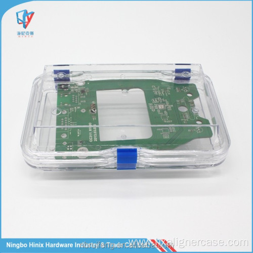 Plastic Clear Storage Membrane Box With Hinged Lid